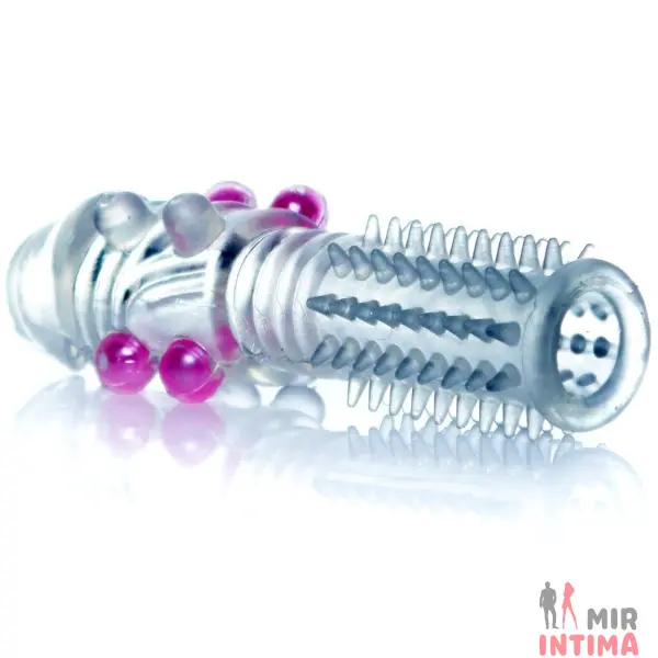 Удлиняющая мега рельефная насадка Boss Series Penis Sleeve - 1 Удлиняющая мега рельефная насадка Boss Series Penis Sleeve - 1