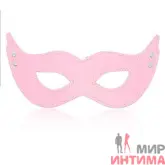 Таинственная маска из розовой эко-кожи