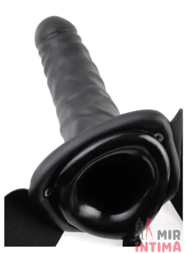 Страпон черный FF Vibr Hollow Strap On, 13Х3,5 см Страпон черный FF Vibr Hollow Strap On, 13Х3,5 см