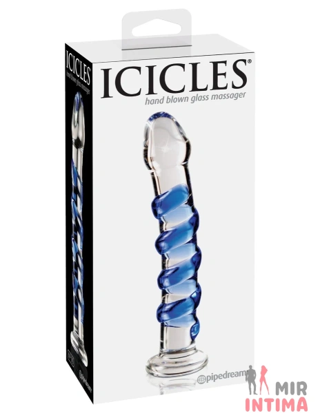 Фалоимитатор ICICLES №5, стекло - 2