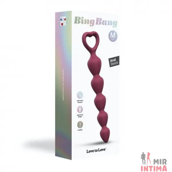 Анальная цепочка Love To Love BING BANG, размер M  - 5
