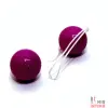 Вагинальные шарики Orgasm Balls, пластиковые, фиолетовые