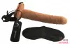 Страпон-фаллопротез с вибрацией Vibrating Hollow Strap-On, 24x5 см - 1 Страпон-фаллопротез с вибрацией Vibrating Hollow Strap-On, 24x5 см - 1