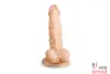 Brazzers - фаллоимитатор с мошонкой на присоске, 12х3.5 см - 2