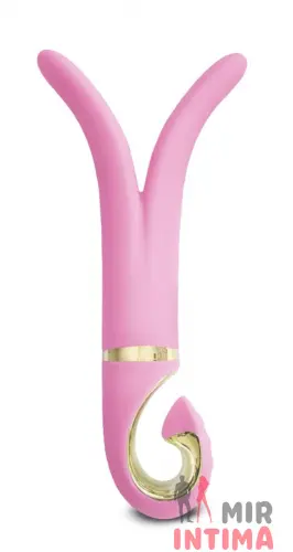 Анатомический многофункциональный вибромассажер "3 Candy Pink" от Gvibe