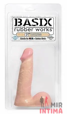 Фаллоимитатор Basix 6 Inch Dong, 14x3,5 см Фаллоимитатор Basix 6 Inch Dong, 14x3,5 см