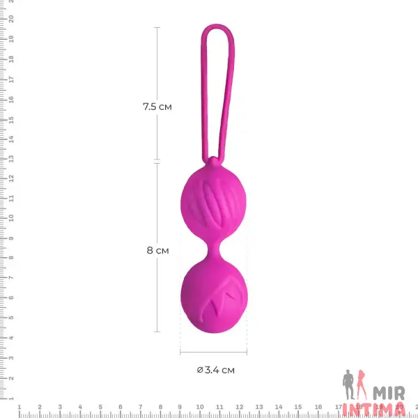 Вагинальные шарики Adrien Lastic Geisha Lastic Balls Mini, диаметр 3,4см - 4