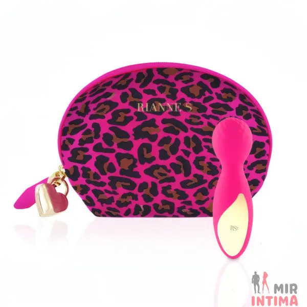 Маленький-женский-вибратор-Мини вибромассажер Rianne S: Lovely Leopard, силикон, 10 режимов - 3