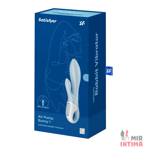 Компьютерный-(Rabbit)-женский-вибратор-Вибратор-кролик надувной Satisfyer Air Pump Bunny - 2