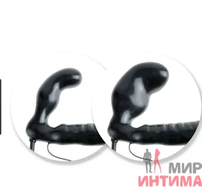 Надувной страпон Fetish Fantasy Series Inflatable Vibrating Strapless, 16,5х3,3 см с анальным стимулятором