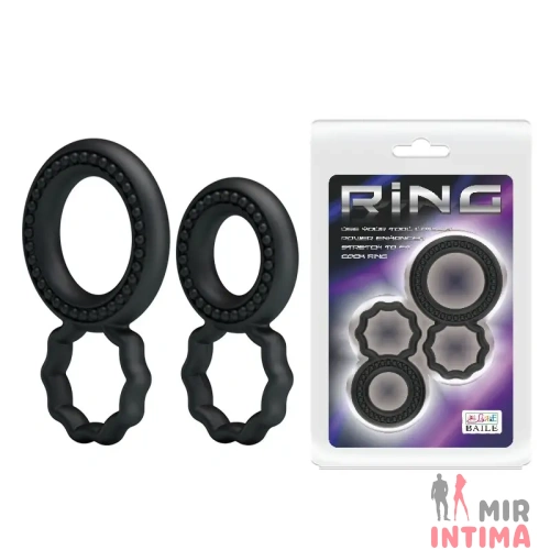 Набор RING с двойными эрекционными кольцами, 2шт. Набор RING с двойными эрекционными кольцами, 2шт.