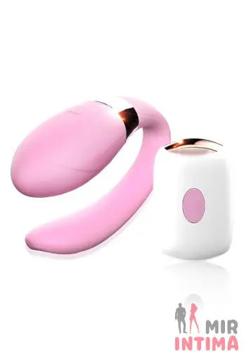 Роскошный стимулятор для пар V-Vibe Pink с ДУ