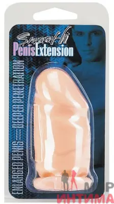 Насадка для пениса удлиняющая, гладкая