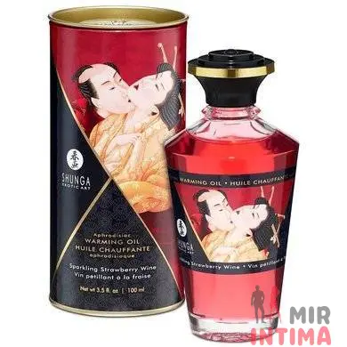 Съедобное масло с согревающим эффектом Warming Oil Intimate Kisses, 100 мл