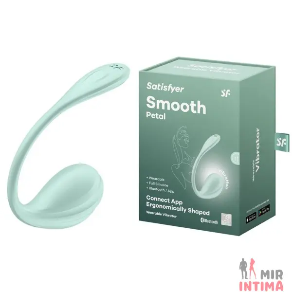 Смарт-виброяйцо Satisfyer Smooth Petal Connect App, силикон - 16