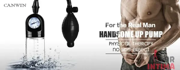 Вакуумная помпа с манометром CANWIN Penis Pump Men - 8