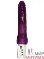 Гелевый-и-силиконовый-женский-вибратор-Вибратор гелевый Purple Power, 19X4 см
