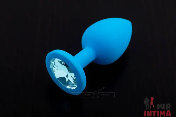 Силиконовая пробка с кристаллом, 7,5х3 см - 1 Силиконовая пробка с кристаллом, 7,5х3 см - 1
