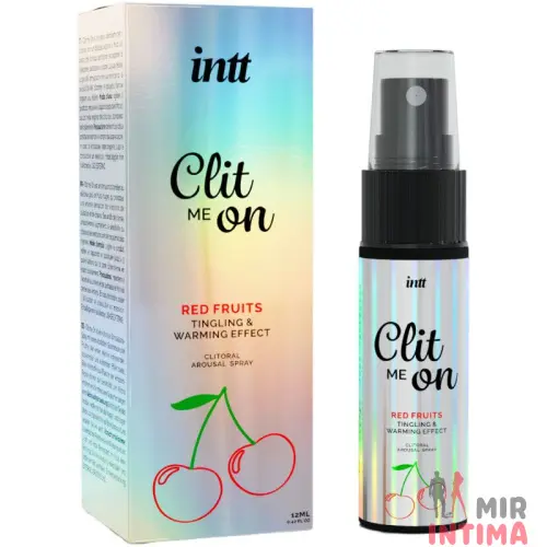 Возбуждающий спрей для клитора Intt Clit Me On Red Fruits Warming Effect с согревающим эффектом, 12 мл