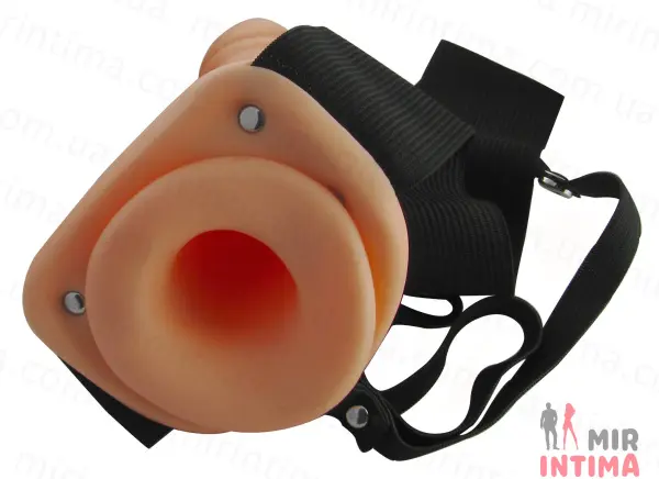 Полый страпон Size Matters Erection Assist Hollow, 16,5х4,2 см - 1
