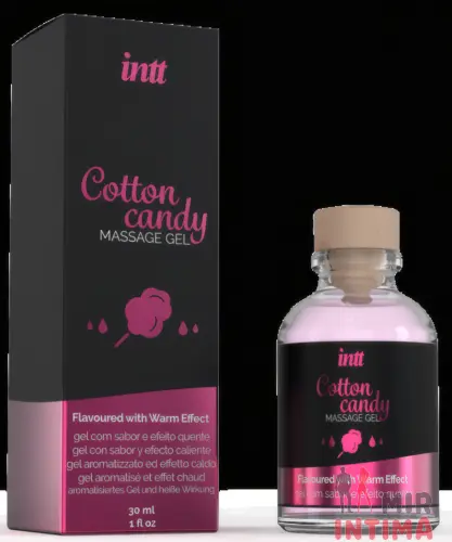 Intt Cotton Candy Gel - массажный гель, вкус сладкой ваты.