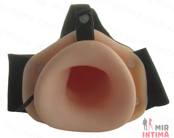Страпон-фаллопротез с вибрацией Vibrating Hollow Strap-On, 24x5 см - 2 Страпон-фаллопротез с вибрацией Vibrating Hollow Strap-On, 24x5 см - 2
