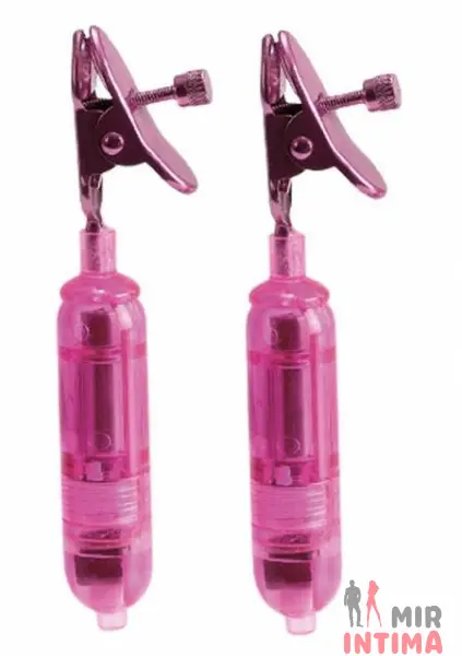 MIDEL2258804-Женский-стимулятор-груди - 7 Женский-стимулятор-груди-Зажимы для сосков Micro Vibro Clamps с вибрацией - 7