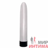 Анальный-женский-вибратор-Вибратор Silver Slimline, 16X3,5 см