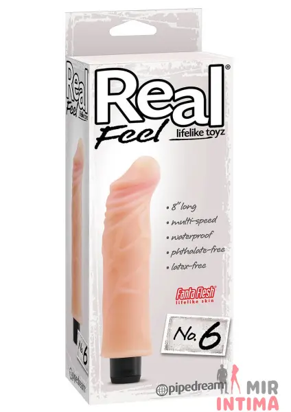 Женский-вибратор-точки-G-Вибратор Real Feel №6 для стимуляции точки G, 17 х 4 sm - 1