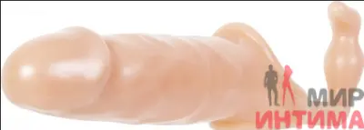 Насадка на пенис с анальным стимулятором Adam S Penis Extension W Anal Leash, 15х5 см