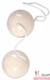 Вагінальні кульки Duoballs, білі