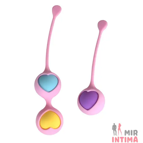 Вагинальные шарики Wooomy Love Pearls, силикон