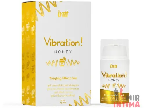 Жидкий вибратор Intt Vibration Honey, густой гель, очень вкусный, действует до 30 мин,15 мл Жидкий вибратор Intt Vibration Honey, густой гель, очень вкусный, действует до 30 мин,15 мл