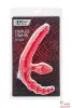 Безремневой страпон STRAPLESS от Black & Red, тройной - 1
