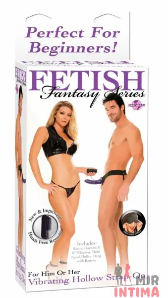 Страпон-фаллопротез Vibrating Hollow Strap-On, 15x4 см - 3 Страпон-фаллопротез Vibrating Hollow Strap-On, 15x4 см - 3