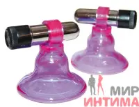 Женский-стимулятор-груди-Вакуумные вибро-помпы на соски Nipple Sucker Ultraviolett