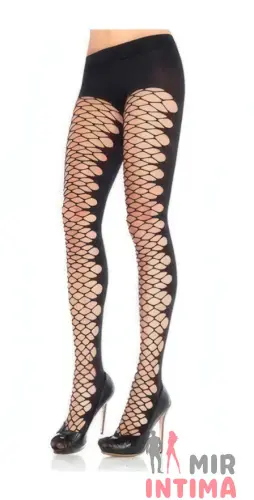 Чулки Leg Avenue с крупной сеткой спереди