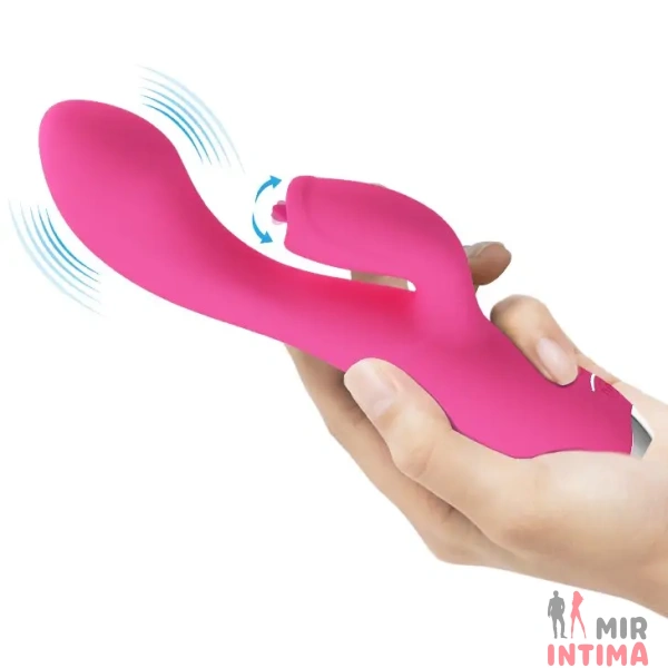MIBI-014754-Женский-вибратор-точки-G - 8 Женский-вибратор-точки-G-Вибромассажер с клиторальным язычком «DOREEN» - 8